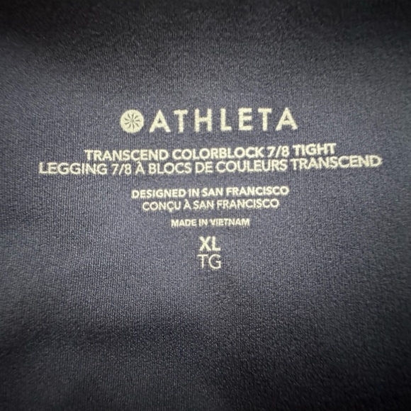 Athleta Transcend Colorblock 7/8 Tight - Picture 15 of 15